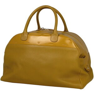 Loewe logo Boston bag shoulder handbag leather yellow